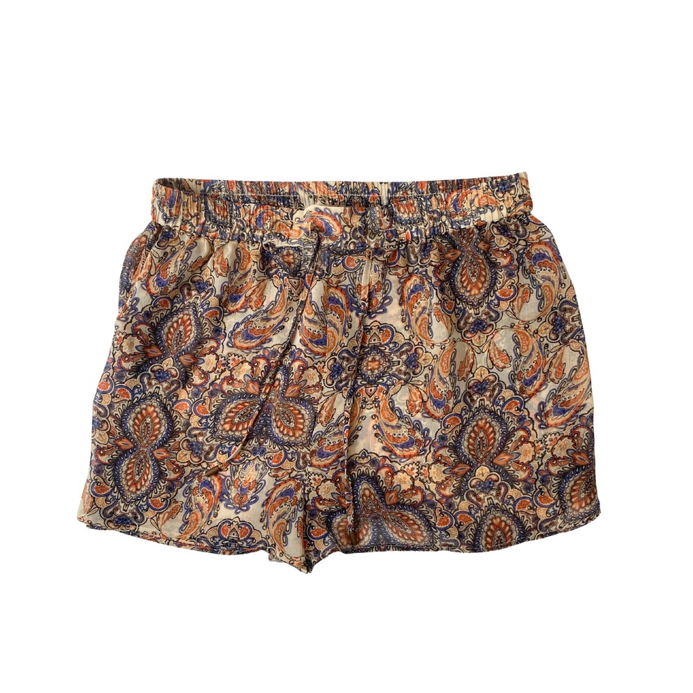 H&M Paisley Print Sheer Summer Shorts – Size Medium Women's